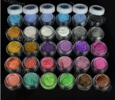 30 Cores pigmentos Minerais e Glitter