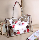 Bolsa Transparente Bolinhas