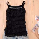 Blusa Babado Preta