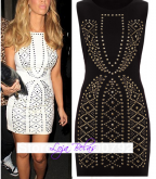 Mini Vestidos Preto e Branco