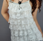 Blusa Babado Branca