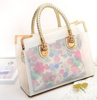 Bolsa C/ Transparência Floral