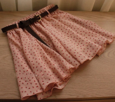 Saia Rosa Bebê C/ Florzinhas
