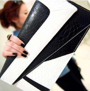 Bolsa de mão Branca c/ Preto
