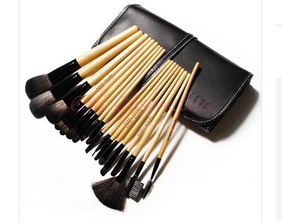 Kit 18 Pincéis Punho de Madeira