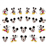 20 adesivos Animados Cartoon 3D