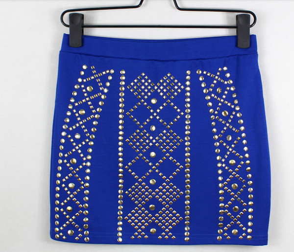 Saia Azul C/ Dourado
