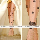 Meia Calça Cor da Tattoo c/ Preto