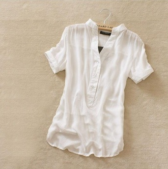 Blusa Branca Básica - PRONTA ENTREGA