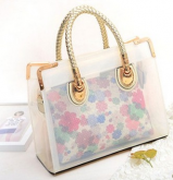 Bolsa C/ Transparência Floral