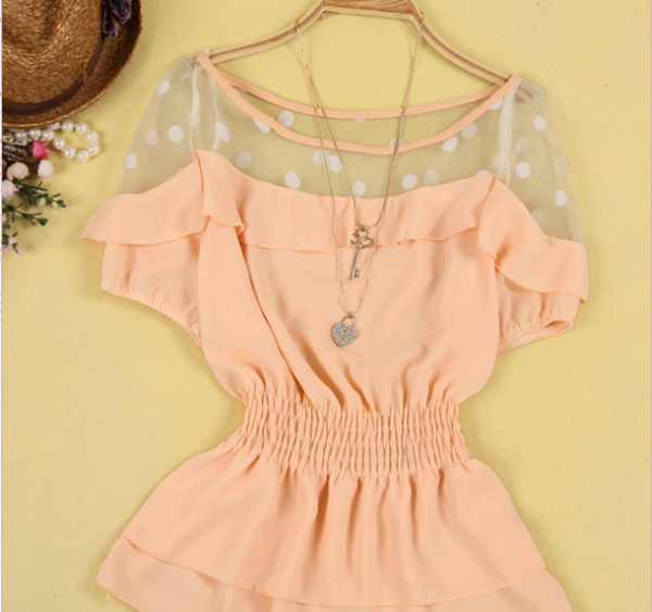 Blusa Rosa bebê C/ Transparência